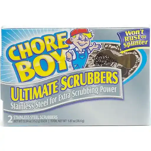 Chore Boy Ultimate Scrubbers Stainless Steel – 2 Ct