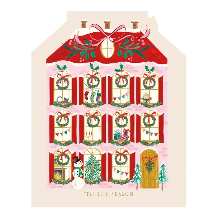 Christmas House Die-Cut Boxed Holiday Cards 15 Count