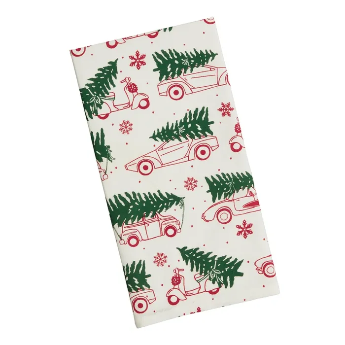 Christmas Motor Parade Kitchen Towel