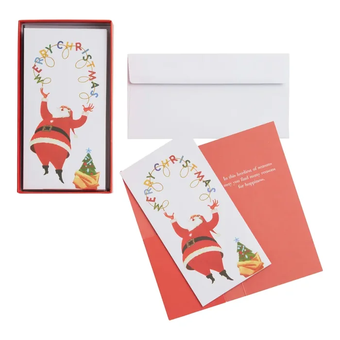 Christmas String Lights Money Holder Holiday Cards 15 Count