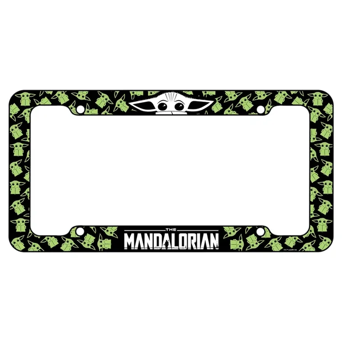 Chroma Mandalorian The Child License Plate Frame