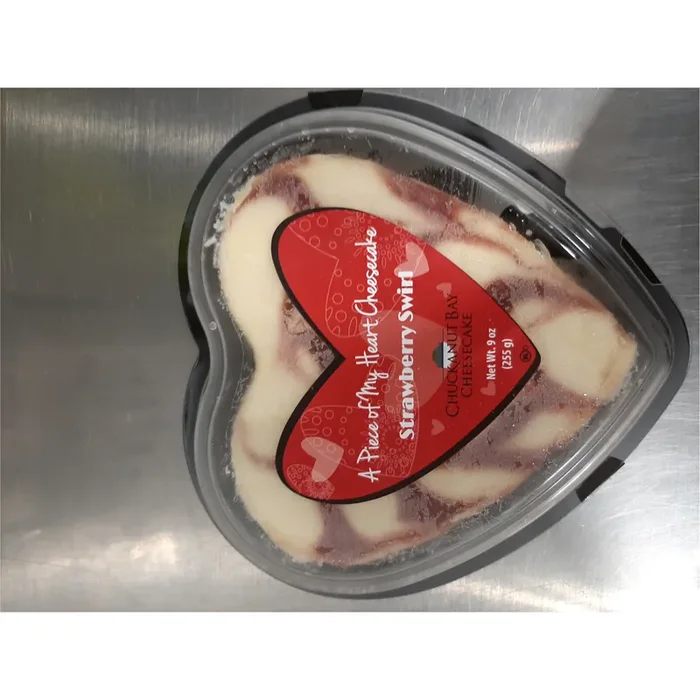 Chuckanut Bay Strawberry Swirl Cheesecake