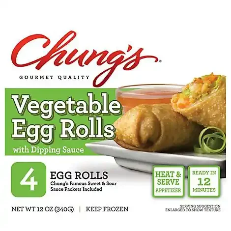 Chungs Egg Rolls Vegetable – 12 Oz