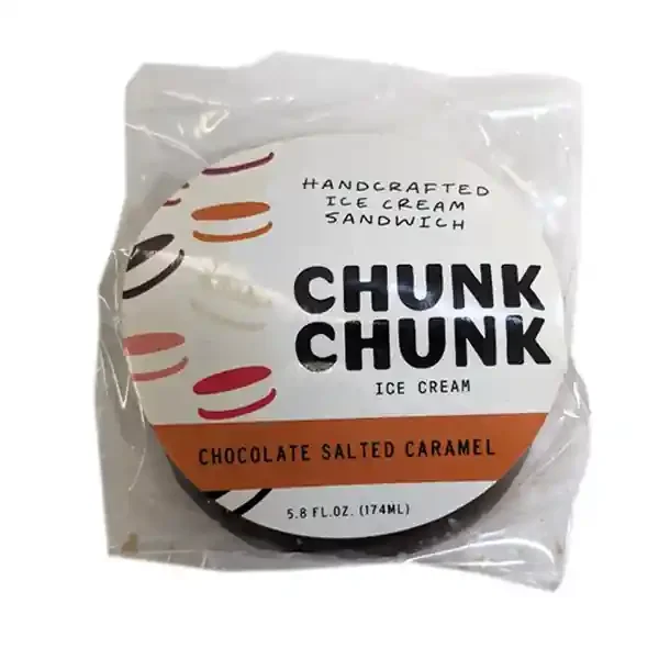 Chunk Chunk Ice Cream Chocolate Salted Caramel Handcrafted Ice Cream Sandwich