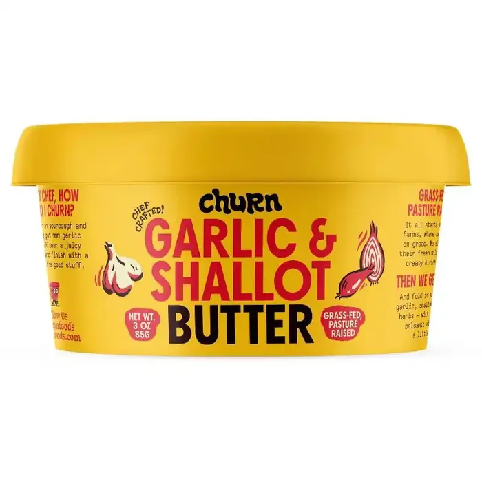 Churn Garlic & Shallot Butter – 3oz