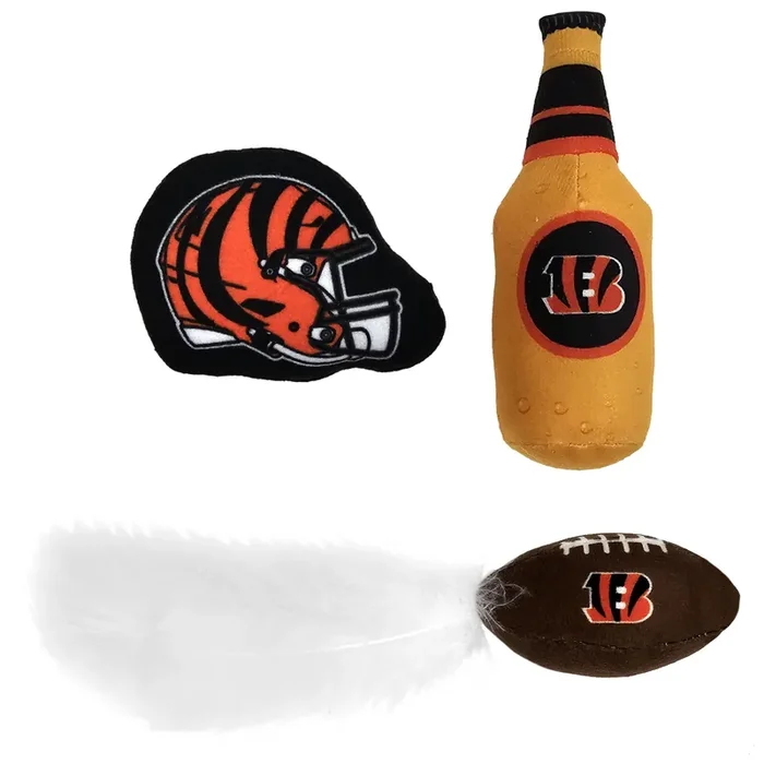 Cincinnati Bengals 3 Pc Cat Nip Toy Set
