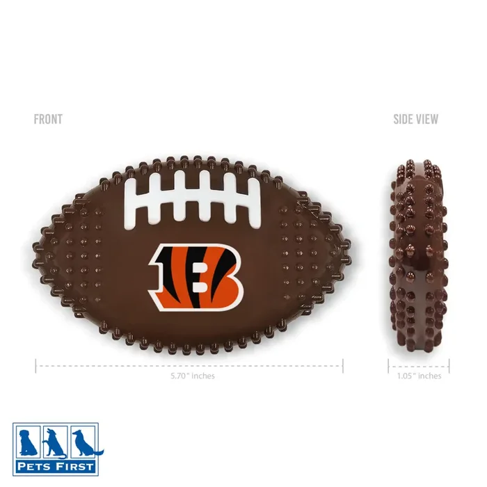 Cincinnati Bengals Hard Nylon Football Chew Toy