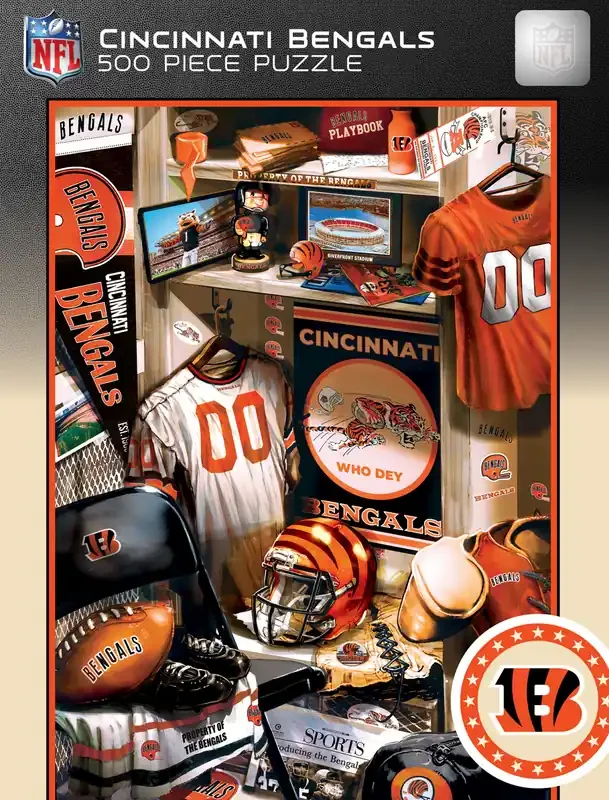 Cincinnati Bengals NFL Locker Room 500pc Puzzle