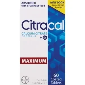 Citracal Calcium Citrate + D3 60 ea