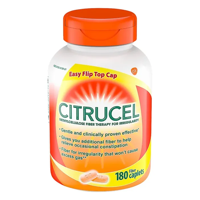 Citrucel Caplets Fiber Therapy for Occasional Constipation Relief – 180ct