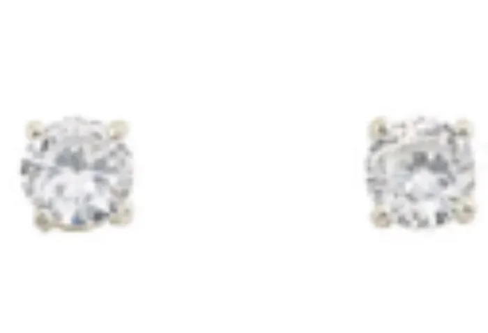 City By City Cbc Cz Ear 6Mm Round Stud 111584 Slv