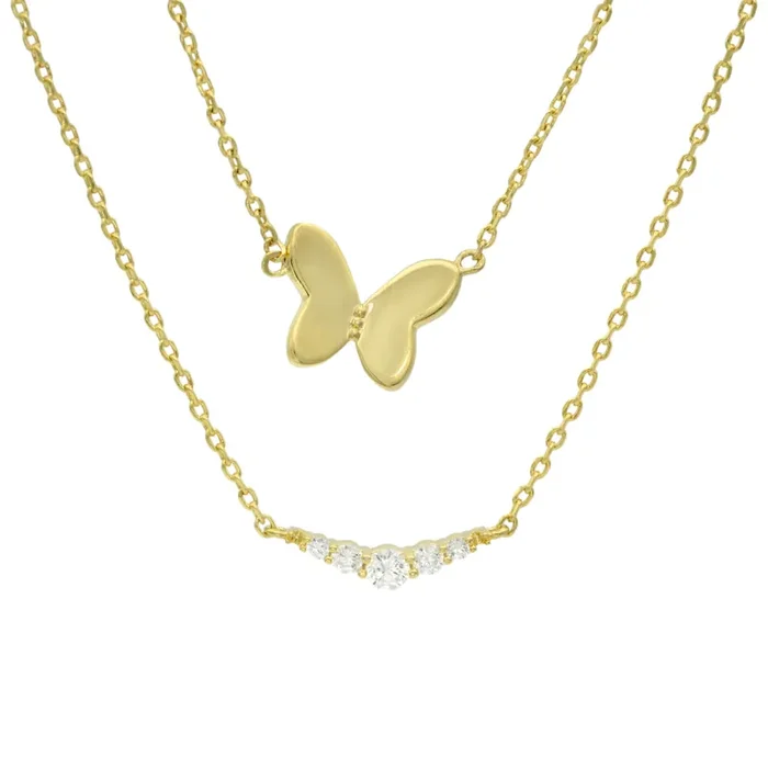 City By City Cbc Pnd Duo Cz Bar & Buttrfly 111669 Gld