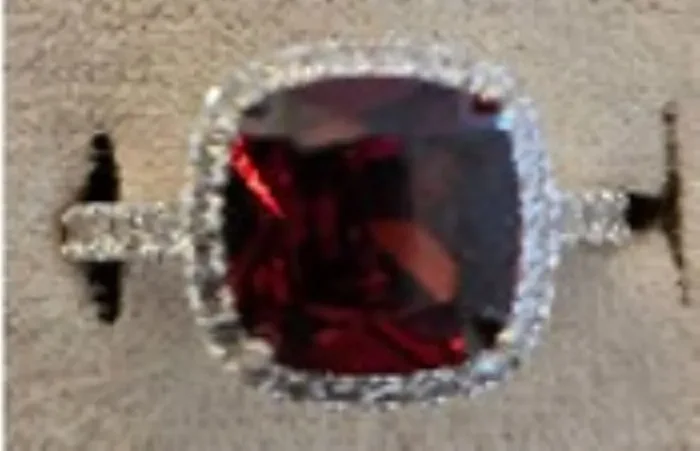 City By City Cbc Rng Cush Cz Hlo Pv Bnd 113854-09 Red