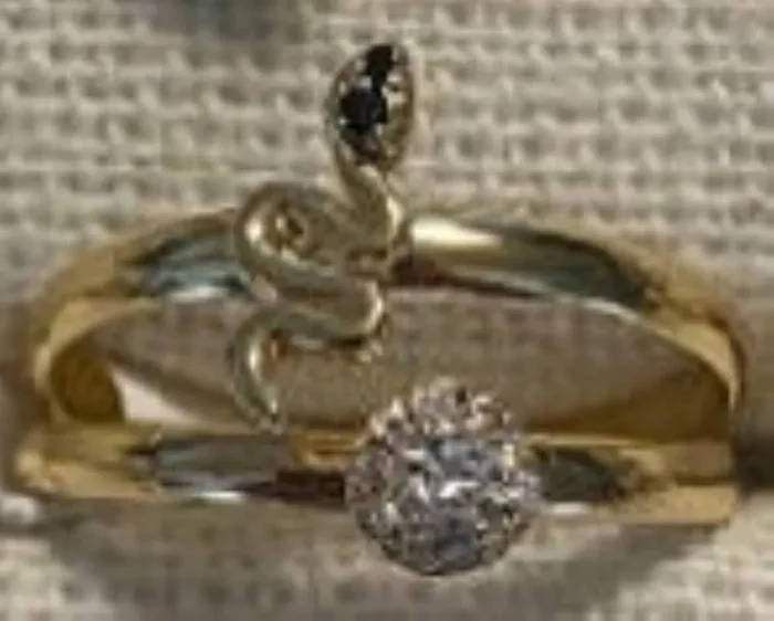 City By City Cbc Rng Set Snake Halo Bnd 113860-07 Gld