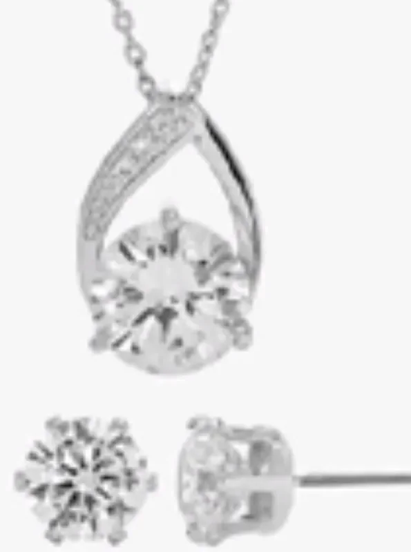 City By City Cbc Set Cz Rnd Pve Drop 111612 Slv