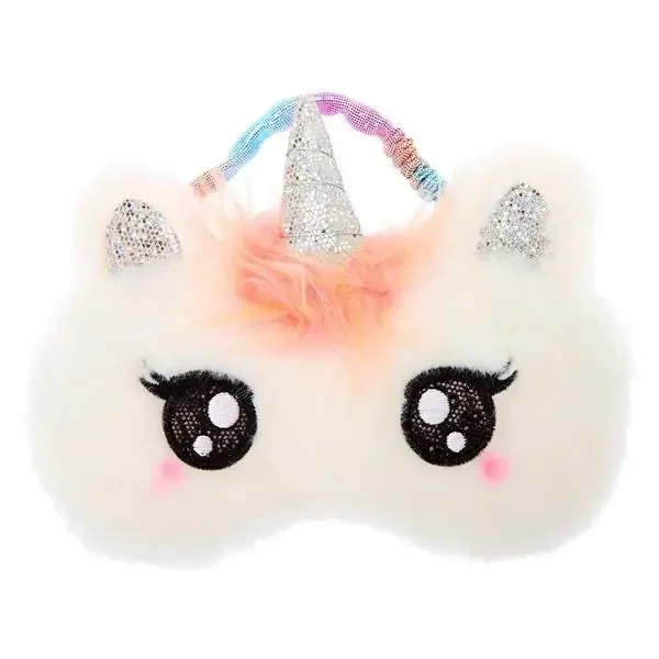 Claire‘s Club Pastel Unicorn Sleeping Mask – White