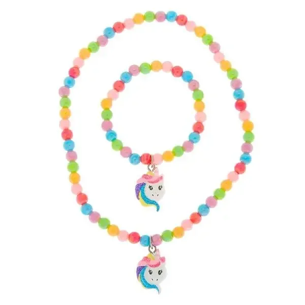 Claire‘s Club Rainbow Unicorn Beaded Jewelry Set – 2 Pack
