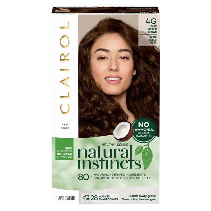 Clairol Natural Instincts Dark Golden Brown Golden Cappuccino, 1 Application