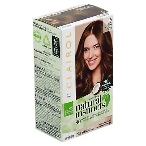 Clairol Natural Instincts Hair Color Non-Permanent Light Brown 13 – Each