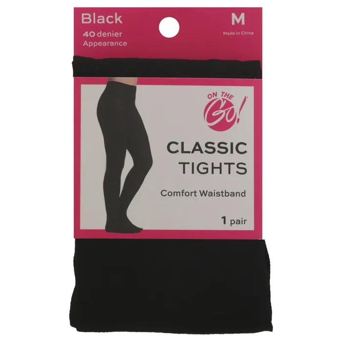 Classic Tights Black Medium 1 Count