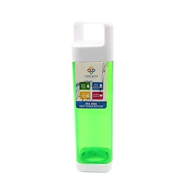 Clean Bottle Tritan Square Green