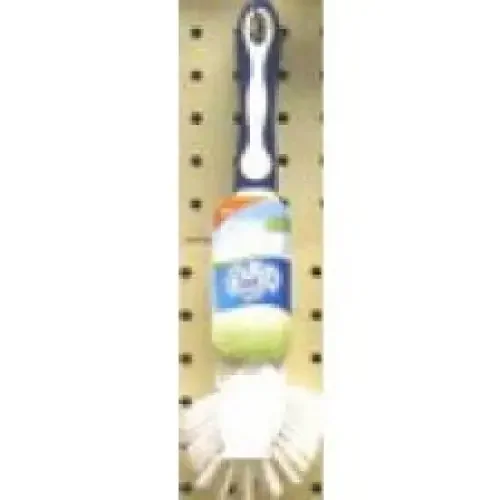 Clean Up Utility Brush Multi Purpose Blue White Heavy Plastic Handle with Scraper