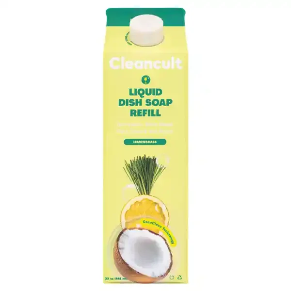 Cleancult Liquid Dish Soap Refill – Lemongrass