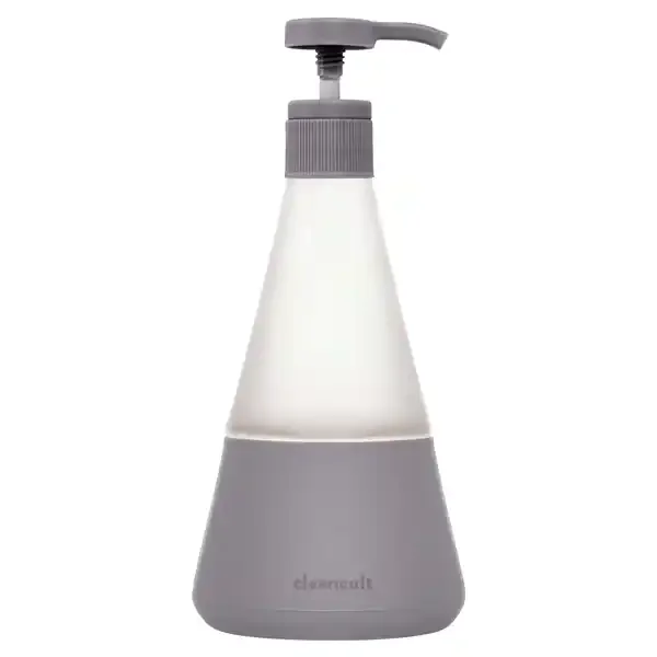 Cleancult Liquid Dish Soap Refillable Glass Bottle – Charcoal Gray