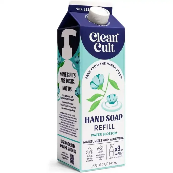 Cleancult Liquid Hand Soap Refill – Water Blossom – 32 fl oz
