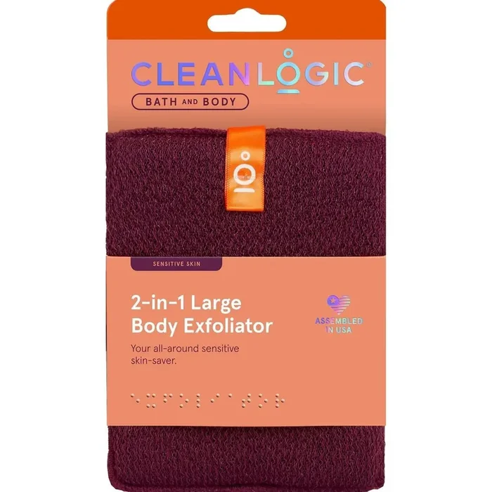 Cleanlogic 2-in-1 Large Body Exfoliator for Sensitive Skin