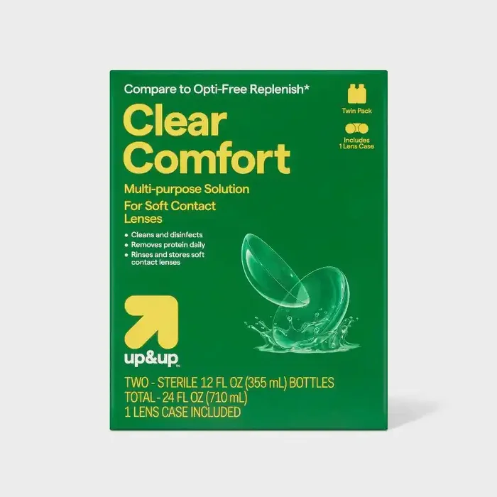 Clear Comfort Multipurpose Contact Solution – 2ct ( 12 fl oz each) – up&up™