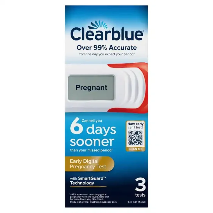 Clearblue Digital Pregnancy Test with Smart Countdown – 3ct