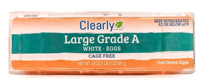 Clearly Organic Cage Free Large Grade A White Eggs