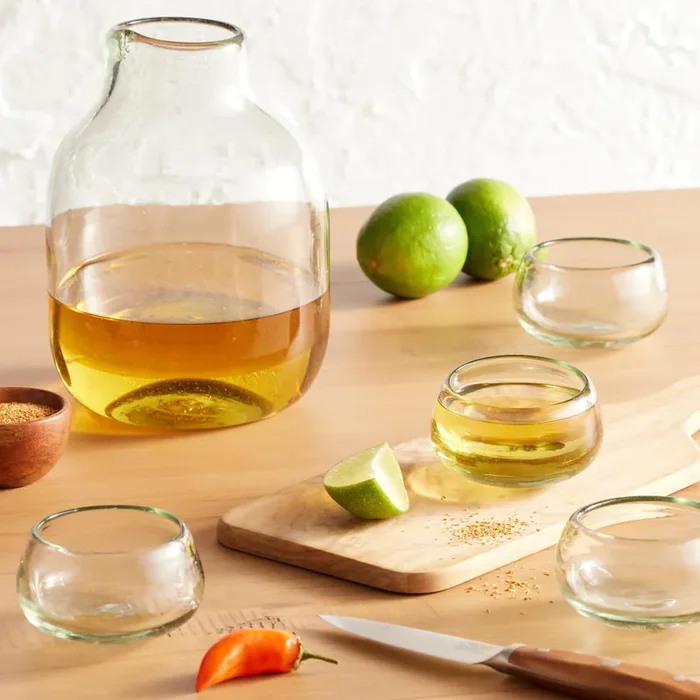 Clemente Handcrafted Recycled Glassware Collection