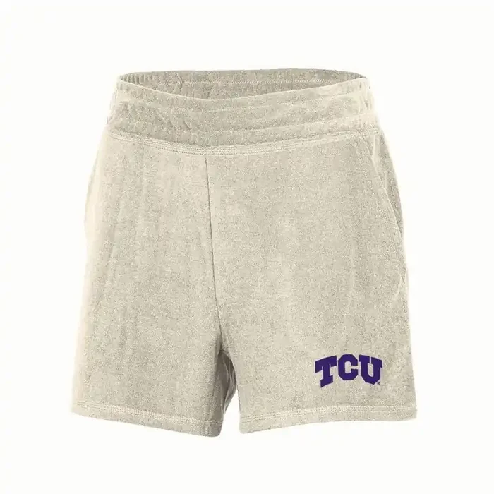 Clemson Tigers NCAA TCU Horned Frogs Women‘s Terry Shorts – L