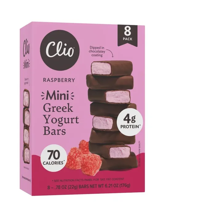 Clio Greek Yogurt Bar Raspberry Mini