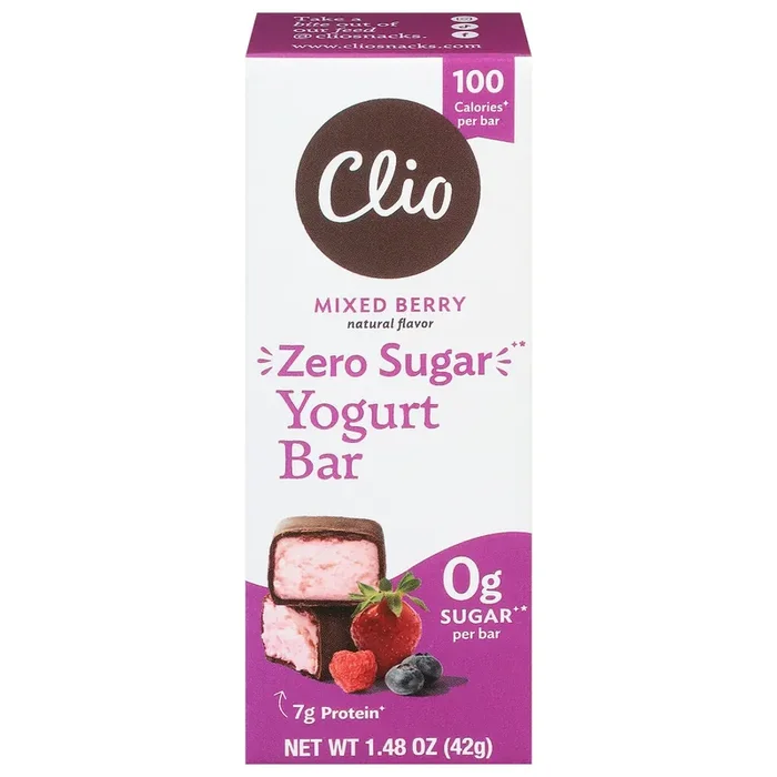 Clio Zero Sugar Mixed Berry Greek Yogurt Bar