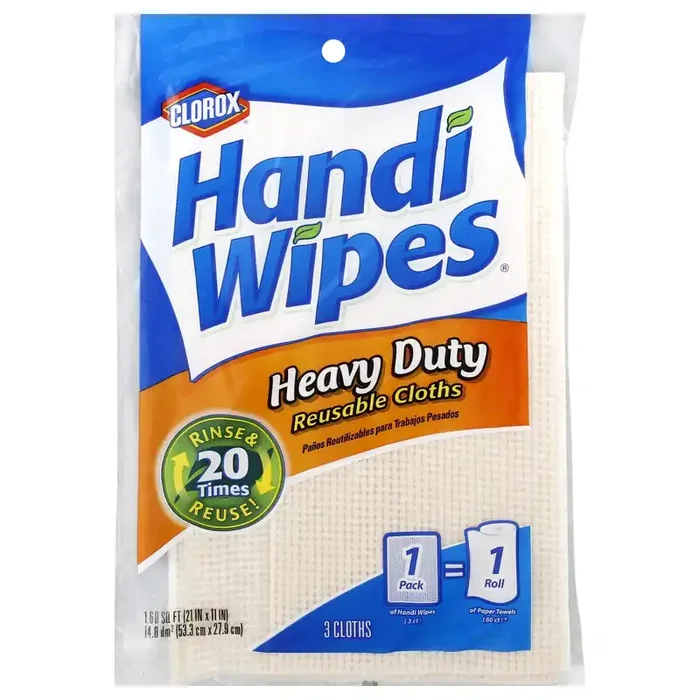 Clorox Handi Wipes Heavy Duty Reusable Cloths 3 ea