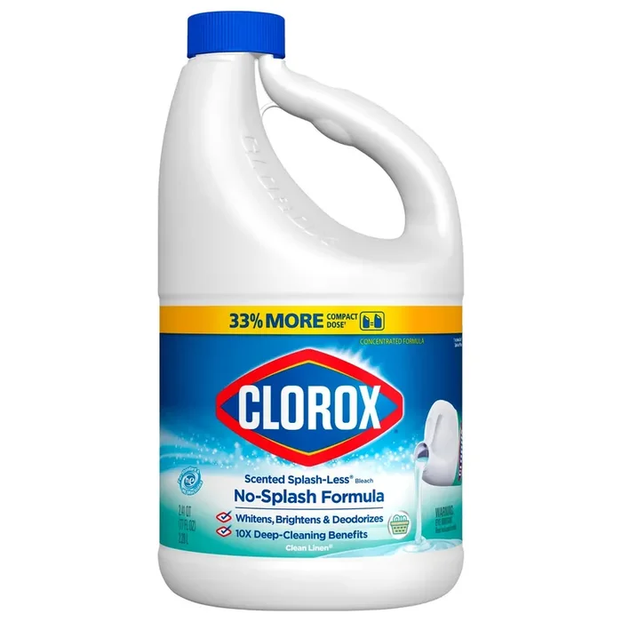 Clorox Scented Splash-Less Clean Linen Bleach 77 fl oz