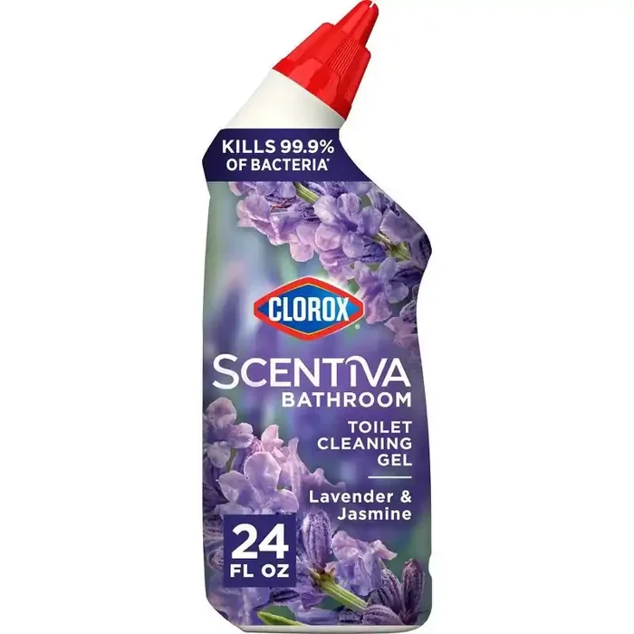 Clorox Scentiva Toilet Cleaning Gel Bleach Free – Tuscan Lavender & Jasmine – 24 fl oz