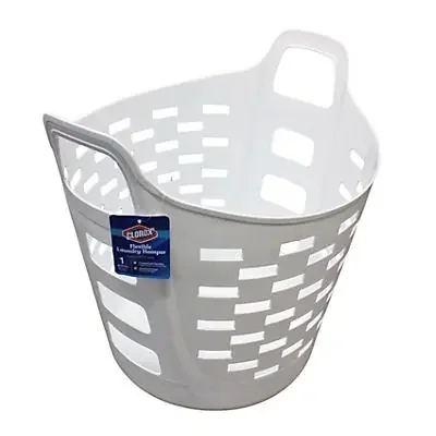 Clorox White FlexibleLaundry Hamper
