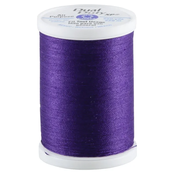 Coats & Clark Dual Duty General Purpose Thread, Purple 250,yds