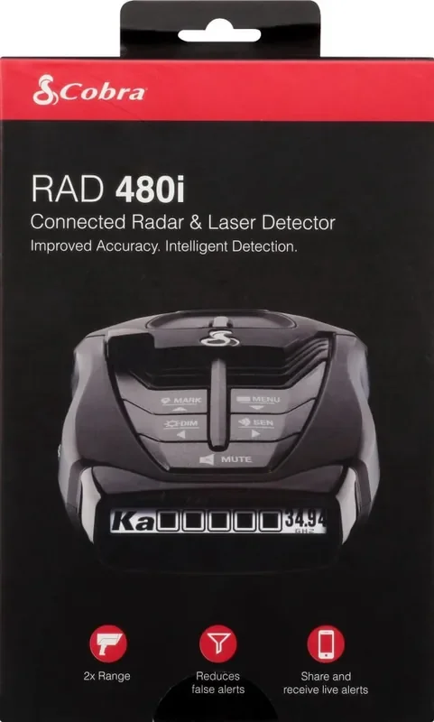 Cobra Connected Radar & Laser Detector RAD 480i 1 ea