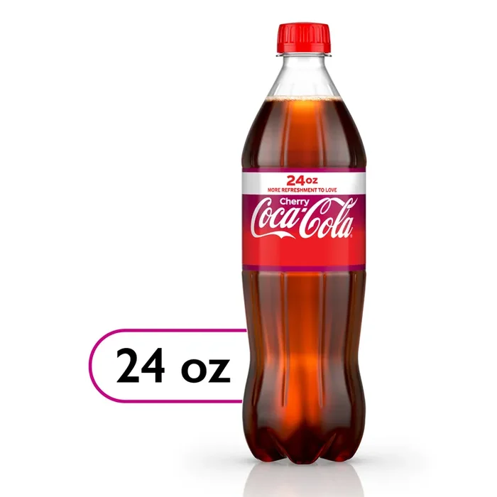 Coca-Cola Cherry Soda Soft Drink, 24 fl oz