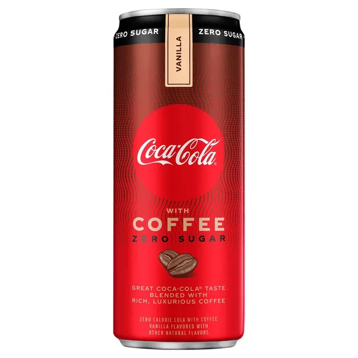 Coca-Cola with Coffee Vanilla Zero Sugar Cans- 12 fl oz