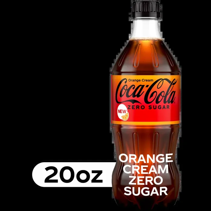 Coca-Cola Zero Sugar Orange Cream Soda, 20 oz. bottle