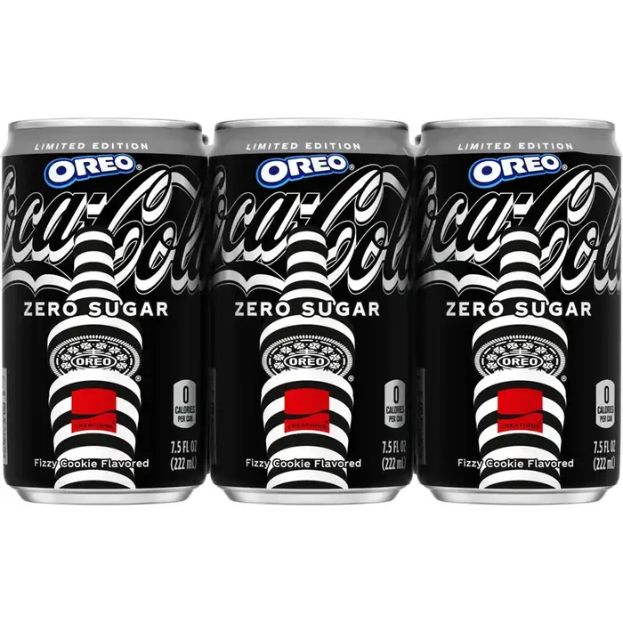 Coca-Cola Zero Sugar OREO Limited Edition Creations 7.5 oz 6 Pack Mini Cans