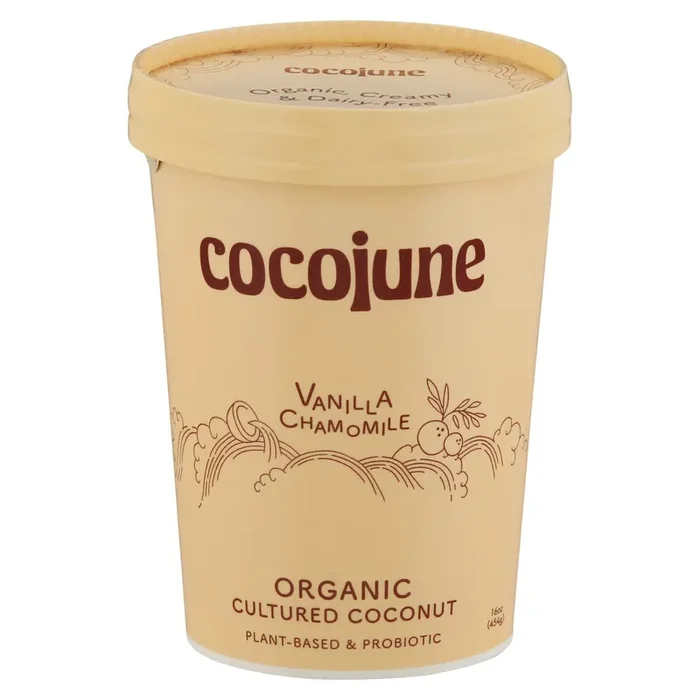 Cocojune Organic Vanilla Chamomile Cultured Coconut 16 oz