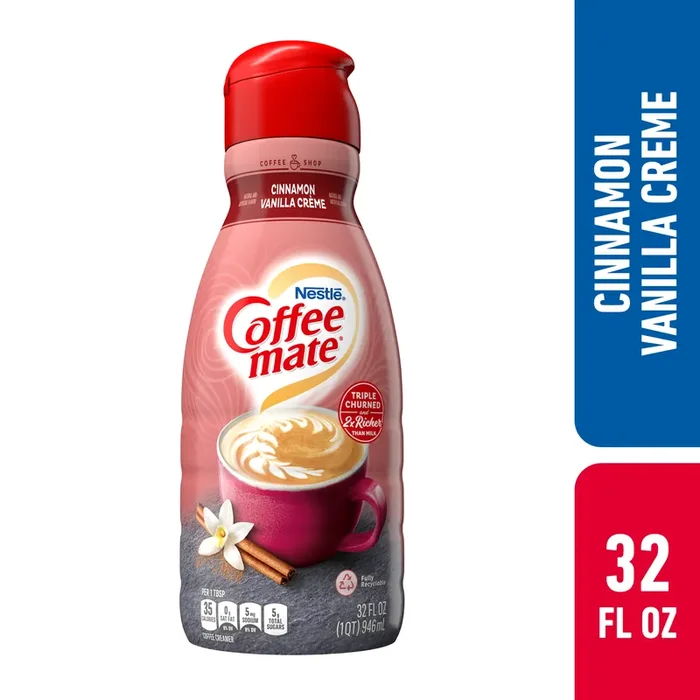 Coffee mate Nestle Coffee mate Duo Cinnamon and Vanilla Creme Liquid Coffee Creamer