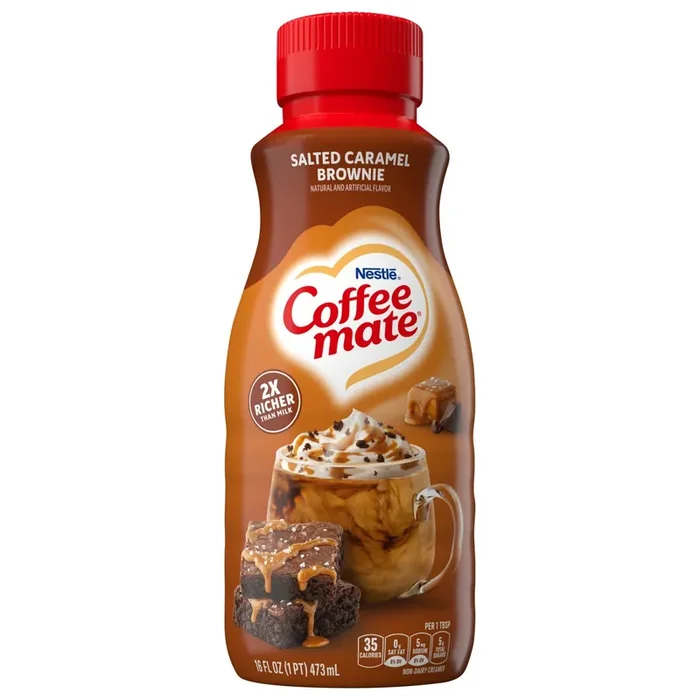Coffee-Mate Nestle Coffee Mate Salted Caramel Brownie Liquid Coffee Creamer 16 fl oz.
